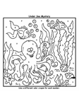 Octopus Color by Number coloring page