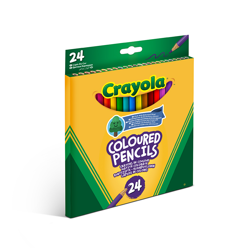 Crayola Matite Colorate 50 Count Colori Vivaci pre-affilato ideale per adulti. 