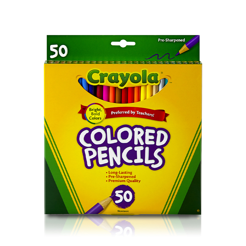Matite Colorate 50 Colori Assortiti Pretemperate per Scuola e Tem Crayola CRAYOLA 