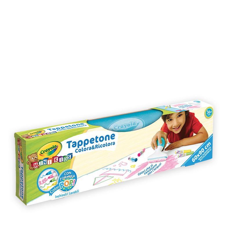 Crayola ARTICOLO DISEGNO CRAYOLA DISTR. BINNEY & SMITH TAPPETONE COLORA E RICOLORA 