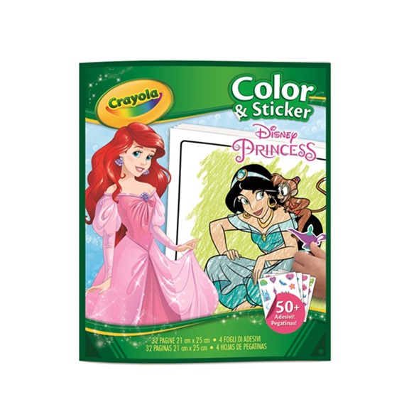 Album Color & Sticker Disney Principesse