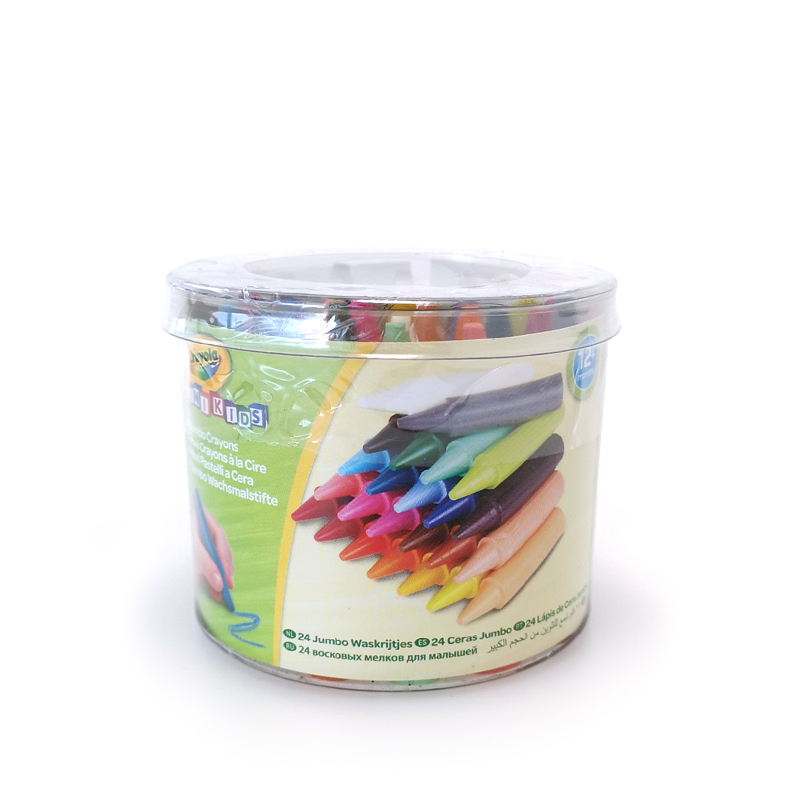 Crayola Crayola 24 maxi pastelli a cera resistenti con colori dalle brillanti tonalità 