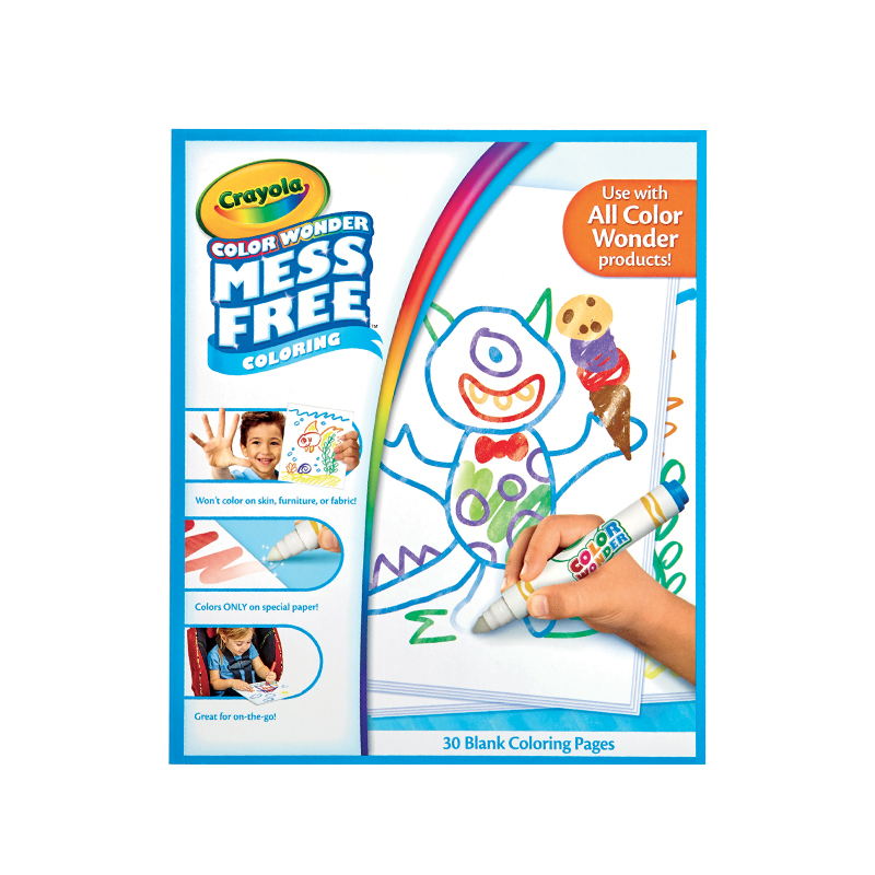 30 Pagine Crayola CRAYOLA Color Wonder Album Ricarica da Utilizzare con i White 