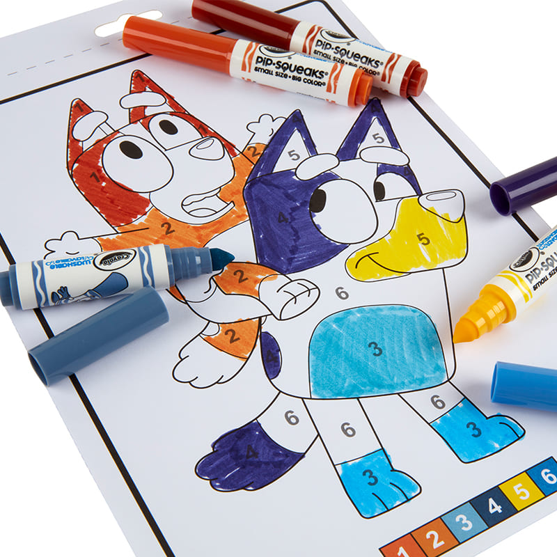 Album Colour by Number Bluey | crayola.it